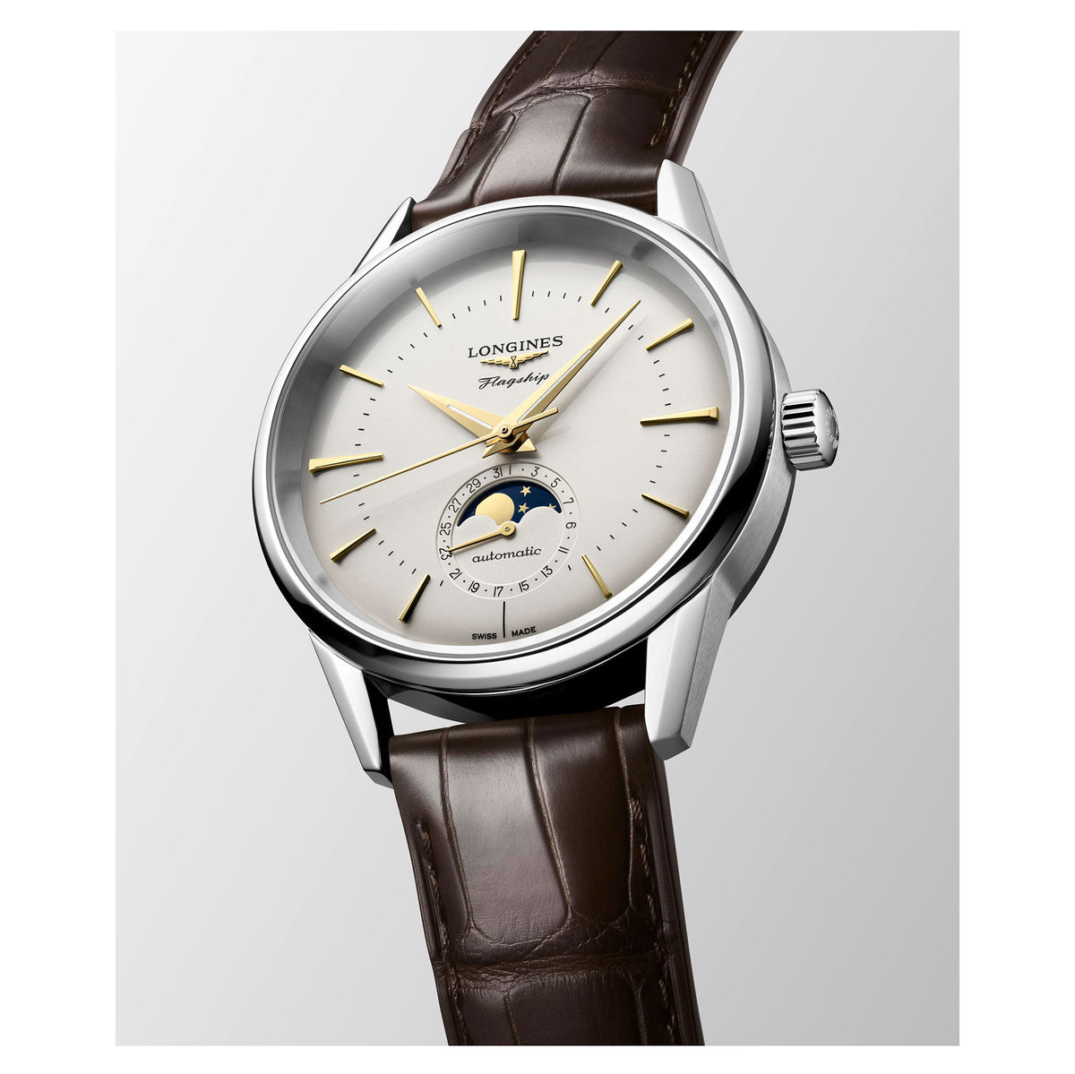 Longines FLAGSHIP HERITAGE Automatic 38.5mm Watch L48154782 - Michael Jones Jeweller