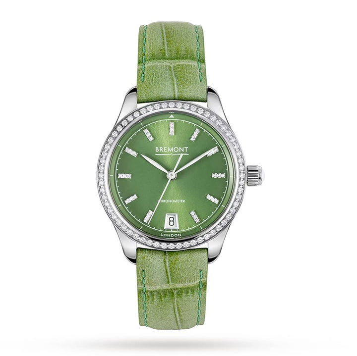 Bremont Lady K Jade Chronometer 34mm Automatic Watch LADY-K-JA-SS-R-S - Michael Jones Jeweller