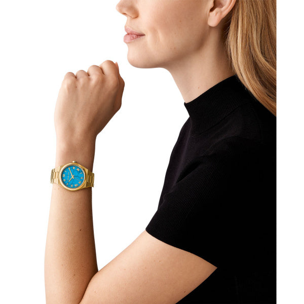 Michael Kors Lennox Gold-Tone 37mm Quartz Watch MK7460