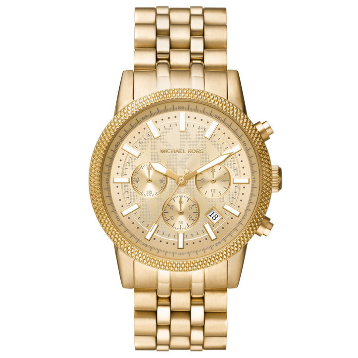 Michael Kors 43mm Hutton Gold-Tone Quartz Chronograph Watch