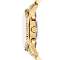 Michael Kors Lexington 44mm Gold-Tone Chronograph Quartz Watch MK9153