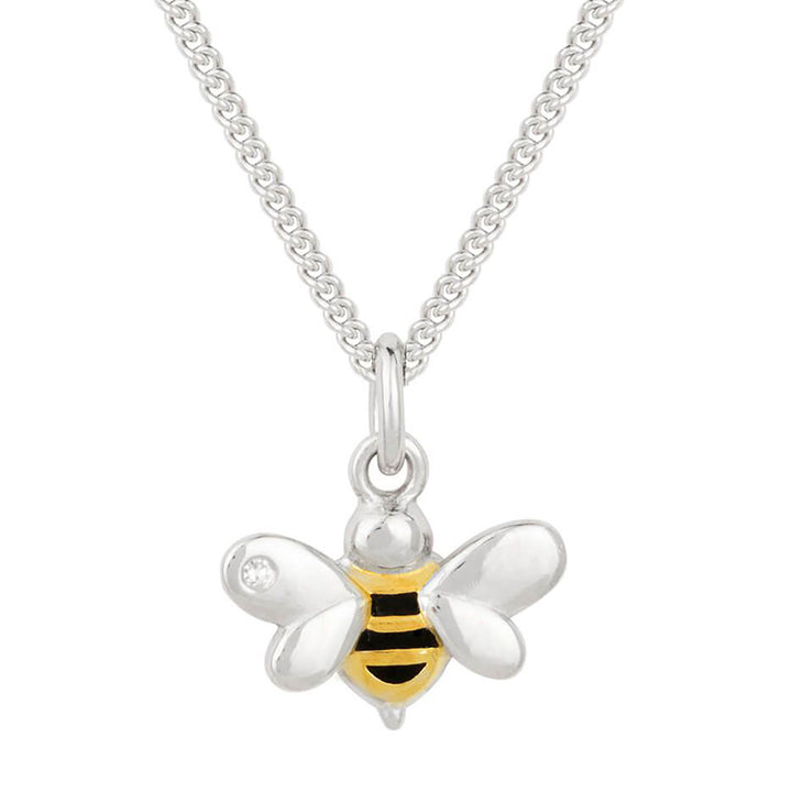 D for Diamond Child's Bee Pendant