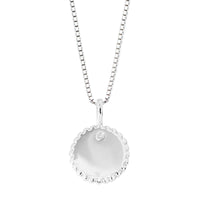 Childs D for Diamond Round Tag Pendant