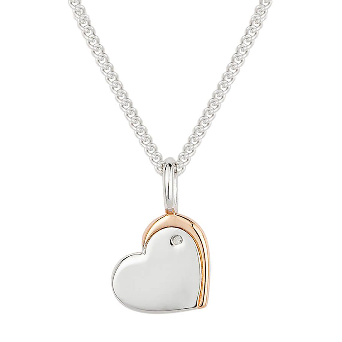 D for Diamond Childs Heart Pendant - Michael Jones Jeweller