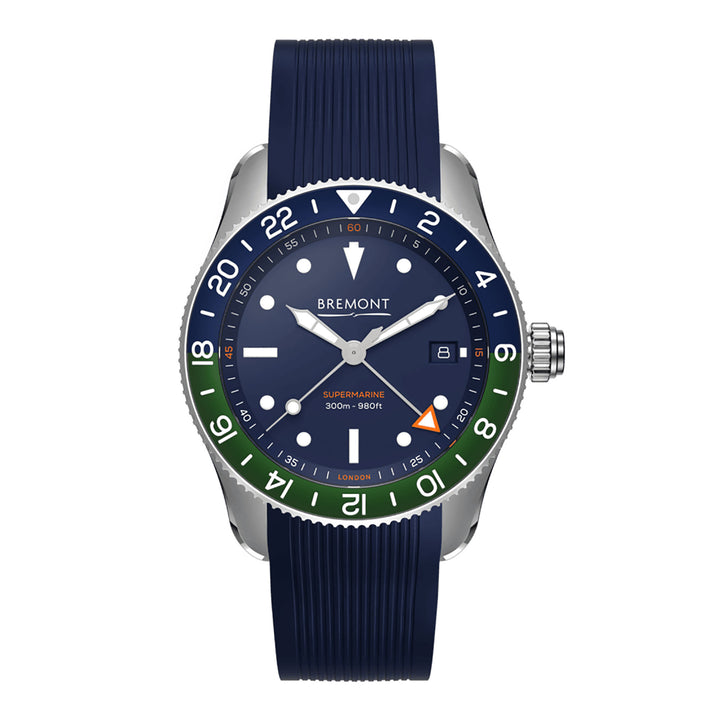 Bremont Supermarine S302 GMT Automatic Watch S302-BLGN-R-S - Michael Jones Jeweller