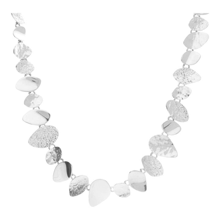 Chris Lewis Twisted Leaf -Silver Necklace