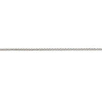 9ct White Gold 16 Inch Spiga Link Chain