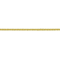 18ct Yellow Gold 22 Inch Spiga Link Chain