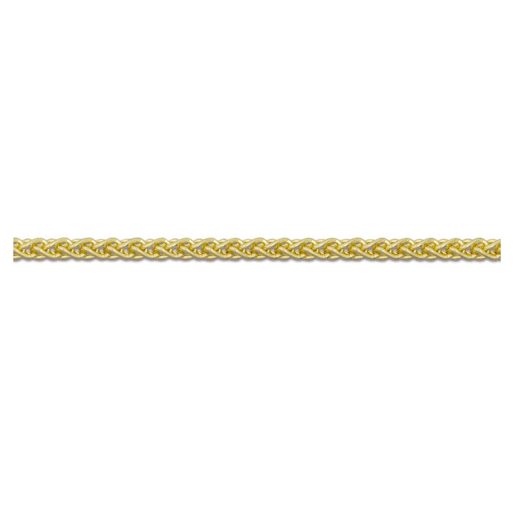 9ct Yellow Gold 16inch Spiga Chain
