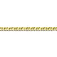 9ct Yellow Gold 16 Inch Diamond Cut Curb Link Chain