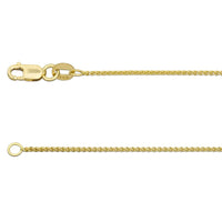 18ct Yellow Gold 18 Inch Spiga Link Chain