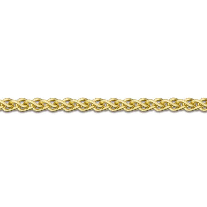 18ct Yellow Gold 18 Inch Spiga Link Chain