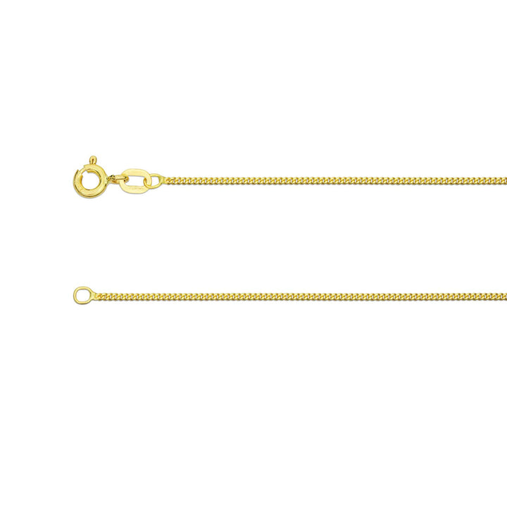18ct Yellow Gold 16inch Curb Chain - Michael Jones Jeweller