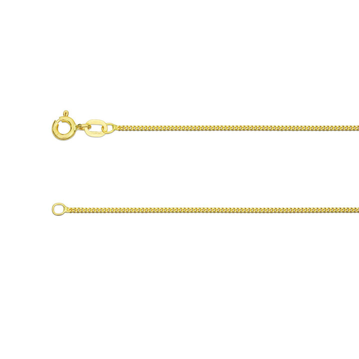 18ct Yellow Gold 16inch Curb Chain