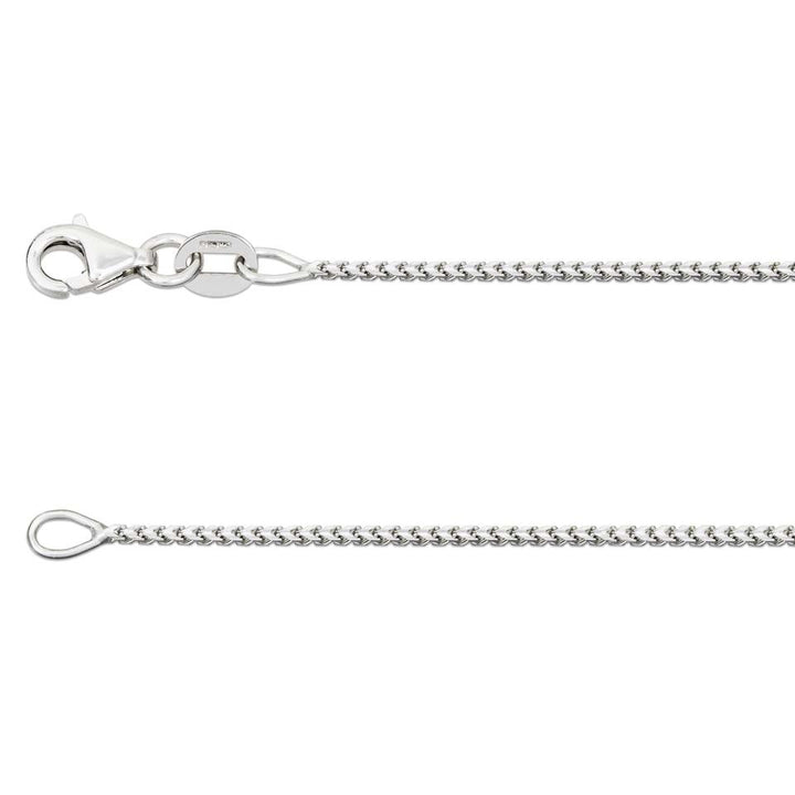18ct White Gold 16 Inch Franco Link Chain