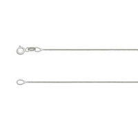 18ct White Gold 18inch Curb Chain - Michael Jones Jeweller