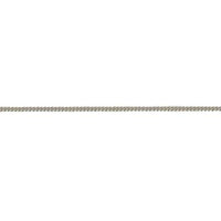 18ct White Gold 16 Inch Filed Curb Link Chain - Michael Jones Jeweller