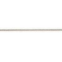 9ct White Gold 18 inch Filed Curb Chain