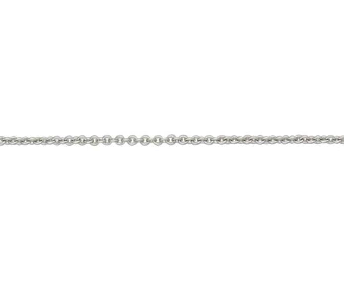 9ct White Gold 16 Inch Trace Link Chain