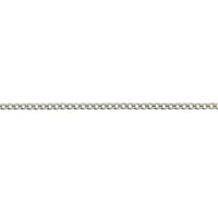 9ct White Gold 18 Inch Curb Chain