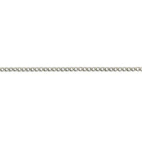 9ct White Gold 16 Inch Curb Link Chain
