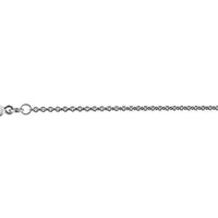 18ct White Gold 16 Inch Close Trace Link Chain