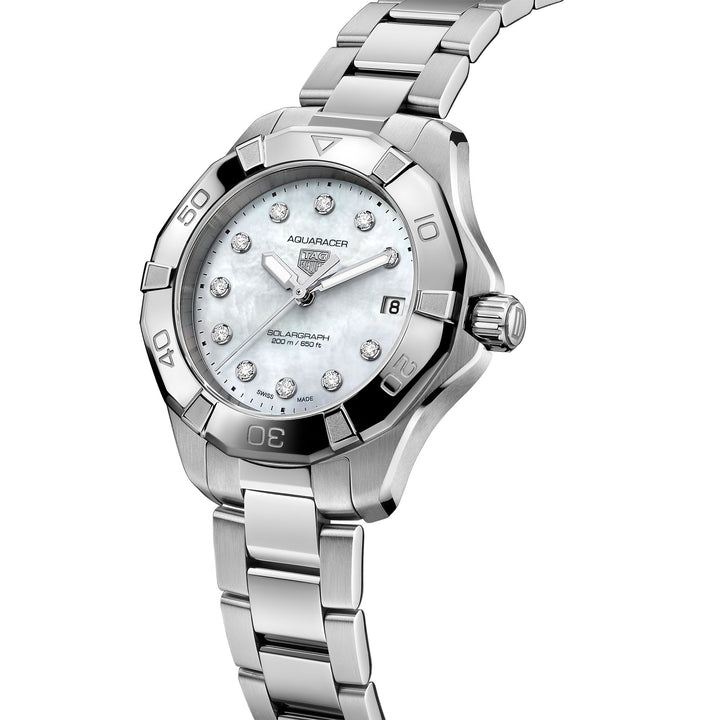 TAG Heuer Aquaracer Professional 34mm 200m Solargraph Quartz Watch WBP1313.BA0005 - Michael Jones Jeweller
