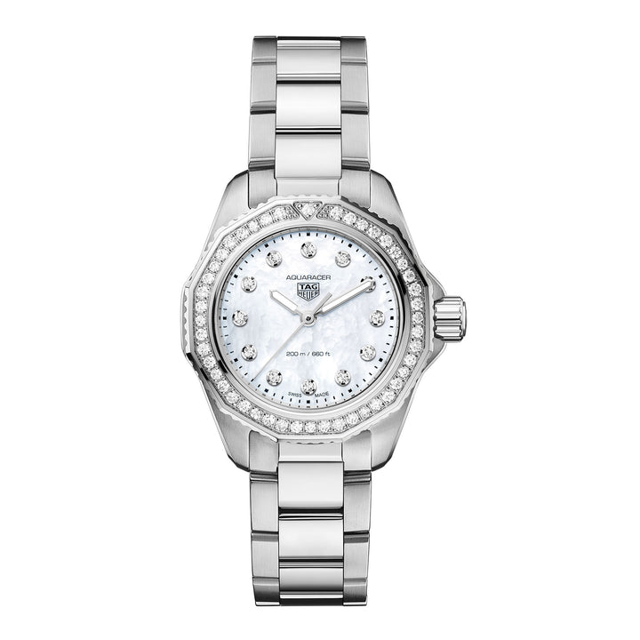 TAG Heuer Aquaracer Professional 30mm 200m Diamond Set Quartz Watch WBP1417.BA0622 - Michael Jones Jeweller