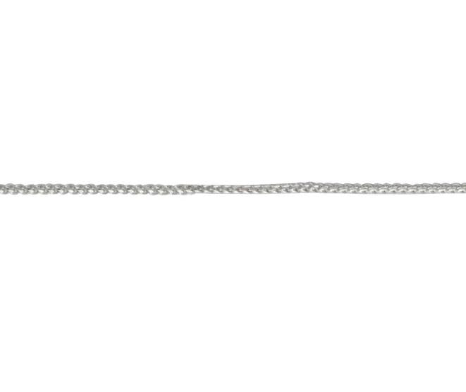 9ct white Gold 18 Inch Filed Franco Link Chain