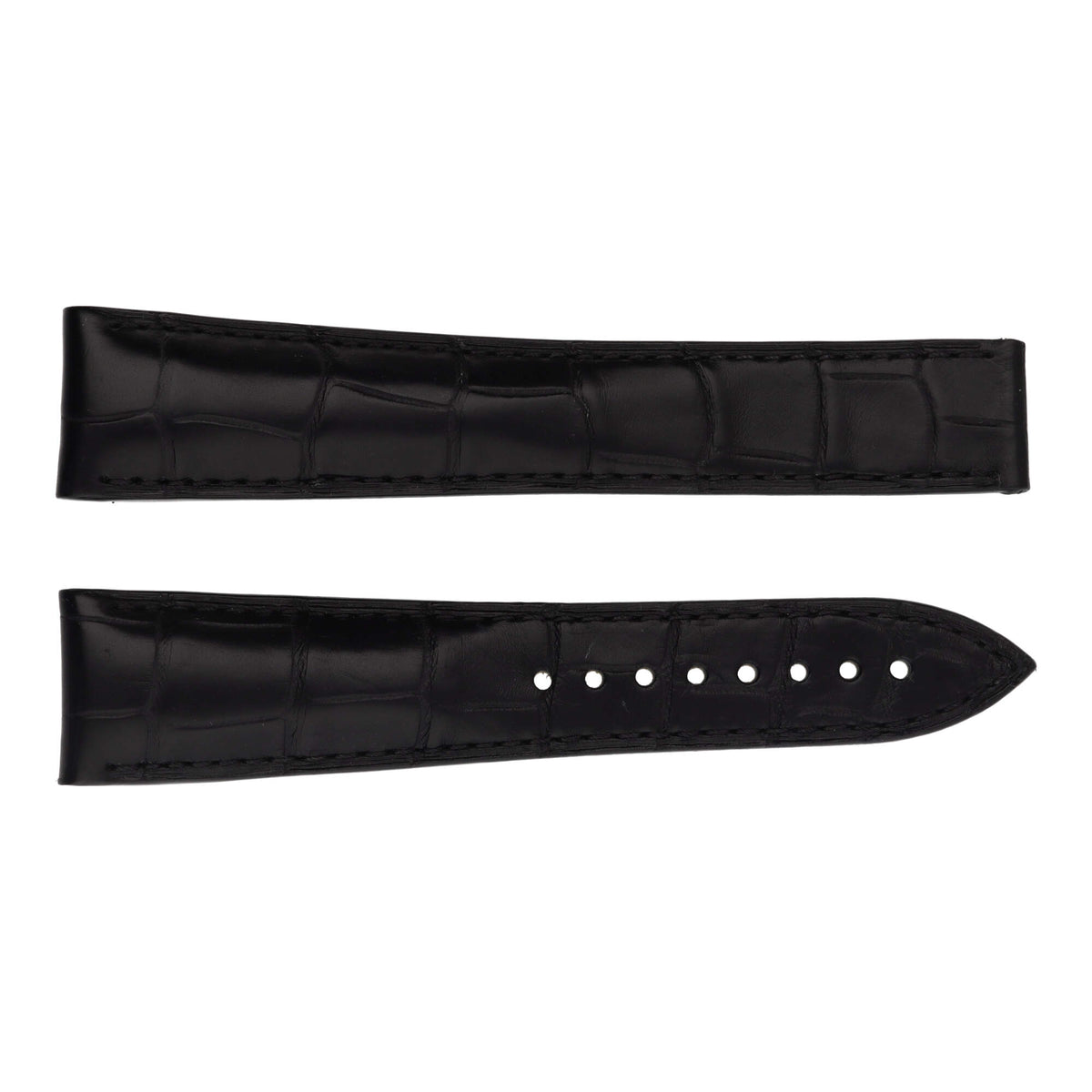 Omega Watch Strap. Speedmaster 20mm Black Leather Strap - Michael Jones Jeweller