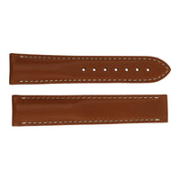 Omega Watch Strap. Brown Calf Leather with White Stitching 20mm. - Michael Jones Jeweller