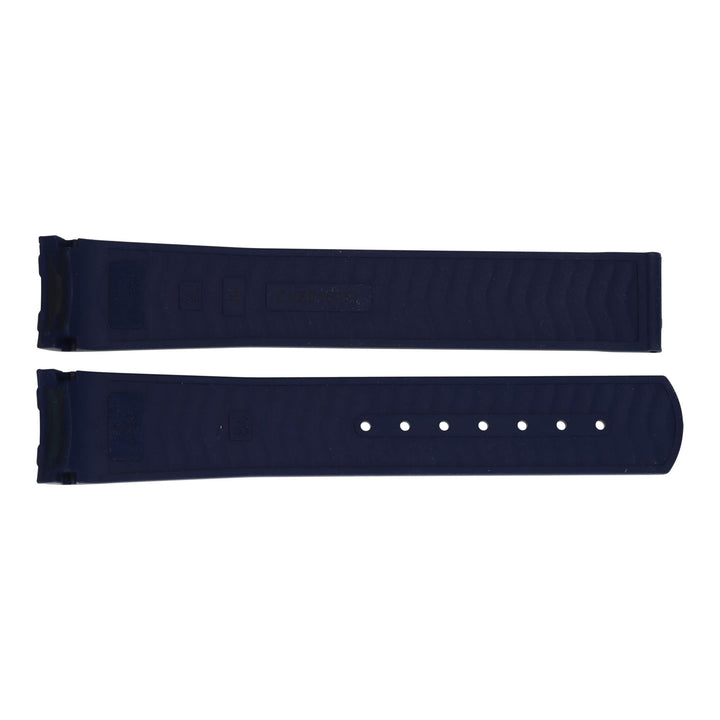 Omega Watch Strap. Blue Rubber Seamaster Diver Strap. - Michael Jones Jeweller