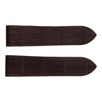 Watch Strap. Santos 100 LM Automatic Sreap. Semi-Matt Dark Brown