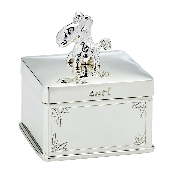 Silver Giraffe and Zebra Tooth and Curl Boxes - Michael Jones Jeweller
