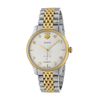 Gucci G-Timeless Motif Automatic Steel Watch YA126356