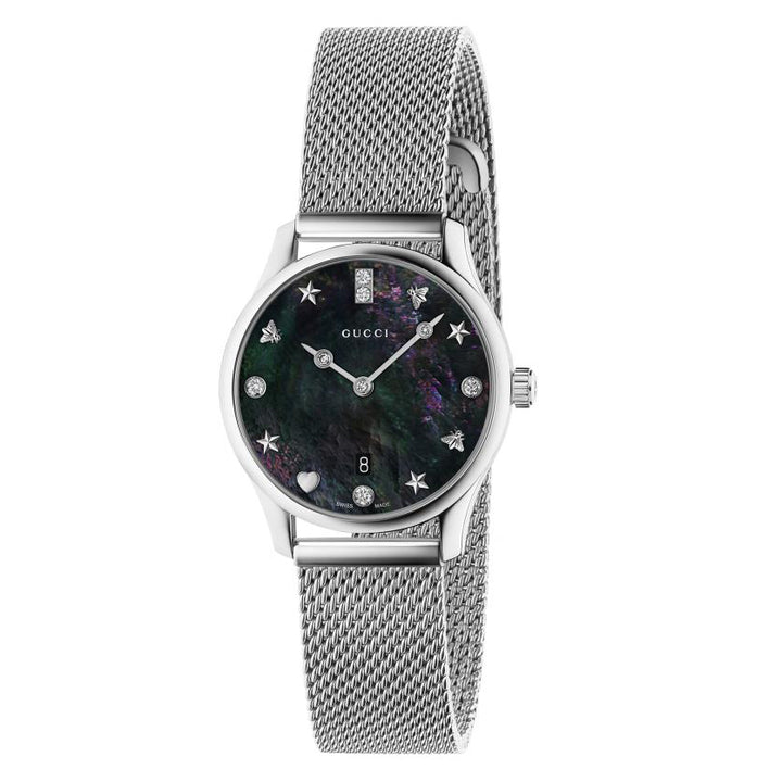 Gucci G-Timeless Slim 29mm Diamond Set Quartz Watch YA1265001 - Michael Jones Jeweller