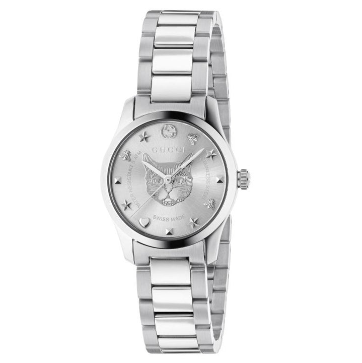 Gucci G-Timeless Iconic 27mm Feline Dial Quartz Watch YA126595 - Michael Jones Jeweller