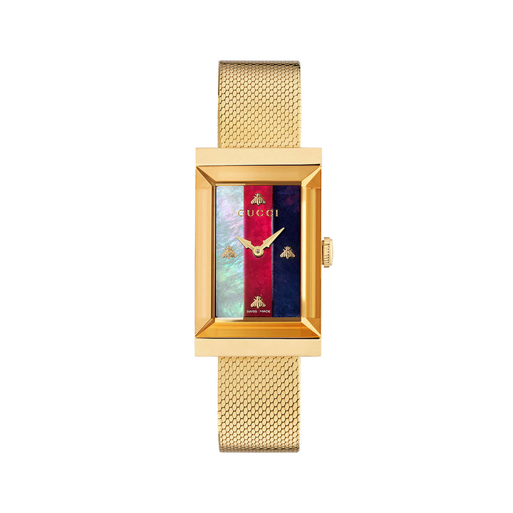 Gucci G-Frame 21mm Mother of Pearl Quartz Watch YA147410 - Michael Jones Jeweller