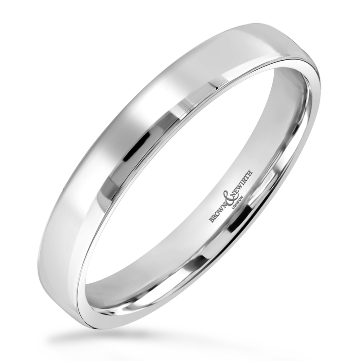 3mm Infinity Platinum Wedding Ring by Brown & Newirth
