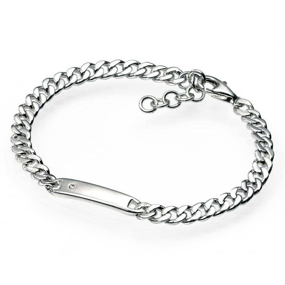 Childs D for Diamond Childs ID Bracelet - Michael Jones Jeweller