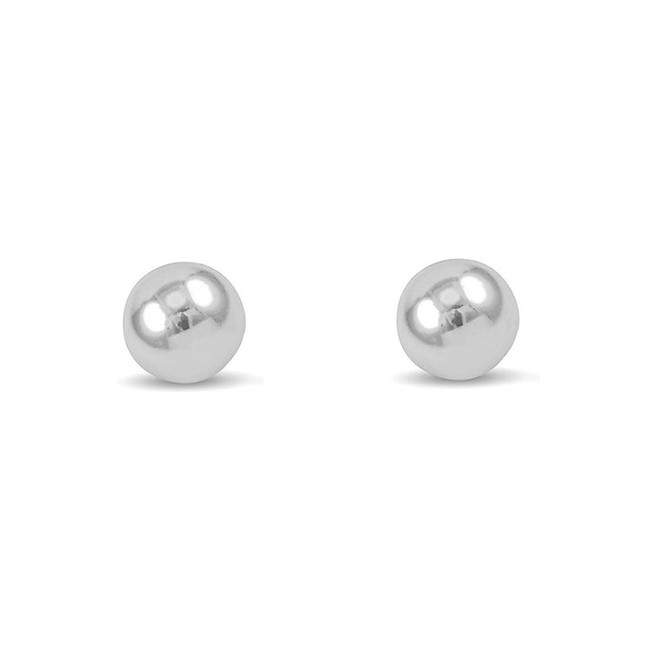 9ct White Gold 5mm Ball Stud Earrings