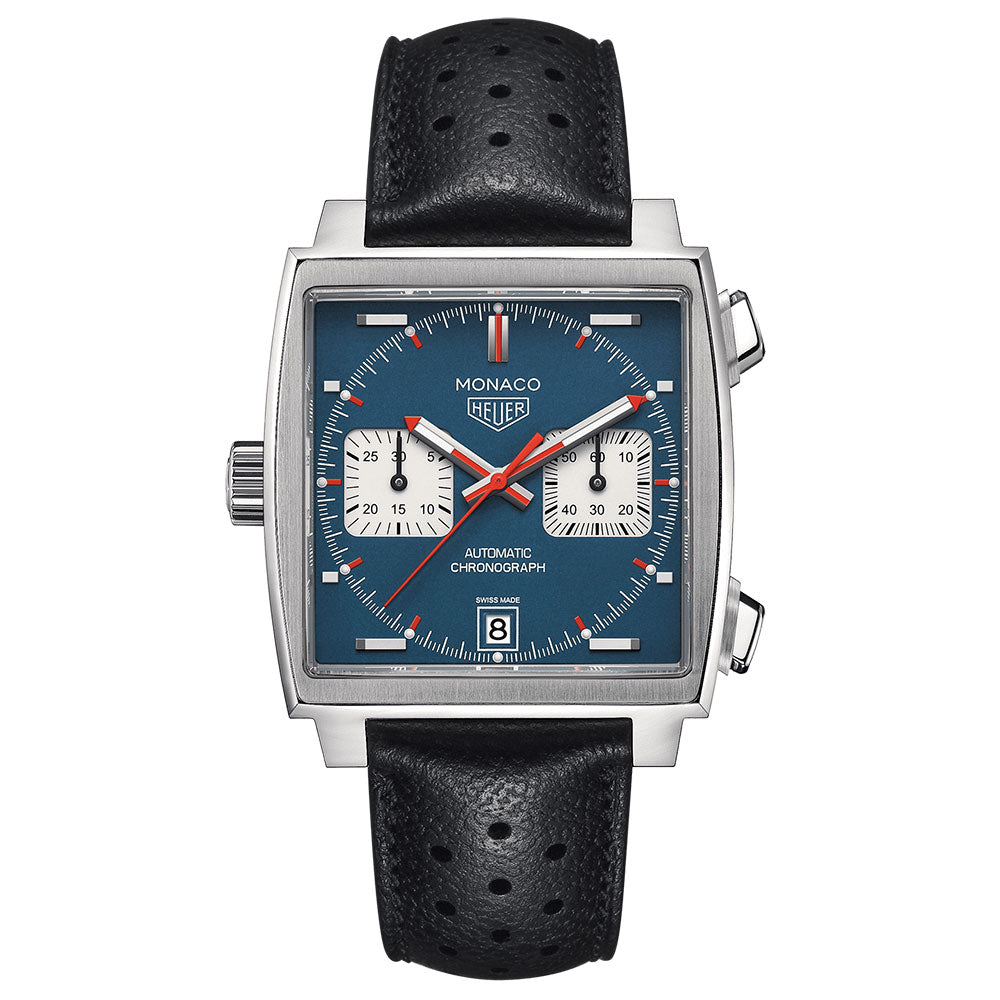 TAG Heuer Monaco 39mm 100m Automatic Chronograph Watch CAW211P.FC6356 - Michael Jones Jeweller