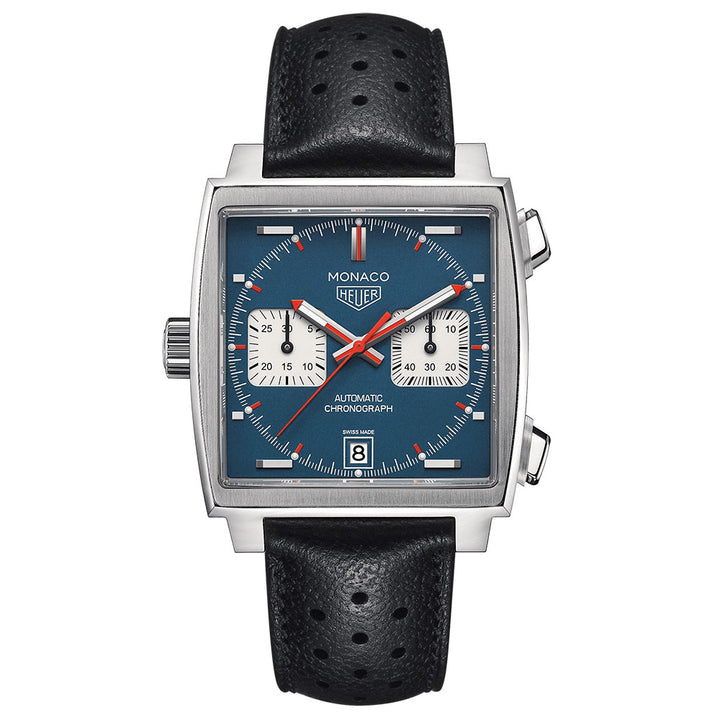 TAG Heuer Monaco 39mm 100m Automatic Chronograph Watch CAW211P.FC6356