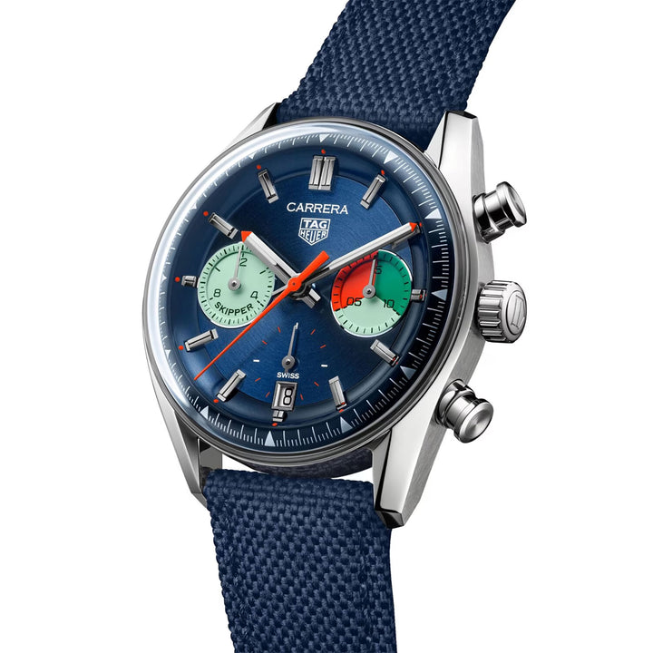TAG Heuer Carrera Skipper 39mm 100m Chronograph Automatic Watch CBS2213.FN6002 - Michael Jones Jeweller