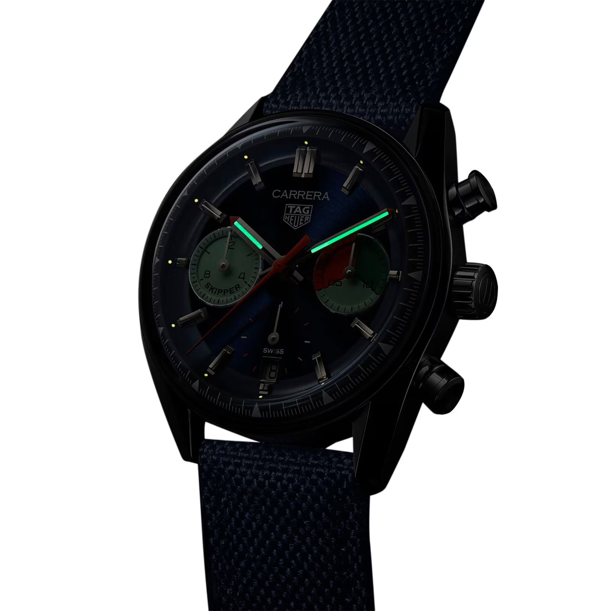 TAG Heuer Carrera Skipper 39mm 100m Chronograph Automatic Watch CBS2213.FN6002 - Michael Jones Jeweller