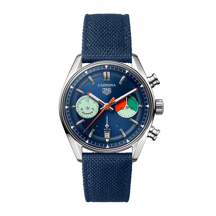 TAG Heuer Carrera Skipper 39mm 100m Chronograph Automatic Watch CBS2213.FN6002 - Michael Jones Jeweller