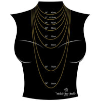 18ct Yellow Gold 18 Inch Diamond Cut Curb Link Chain - Michael Jones Jeweller