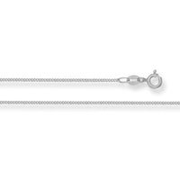 9ct White Gold 16-18 Inch Curb Chain - Michael Jones Jeweller