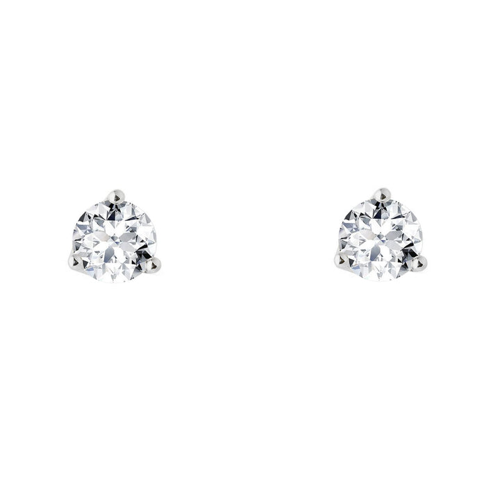 Diamond 0.52ct 18ct White Gold Stud Earrings - Michael Jones Jeweller
