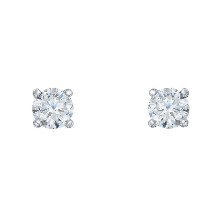 Diamond 1.00ct F VS2 18ct White Gold Stud Earrings